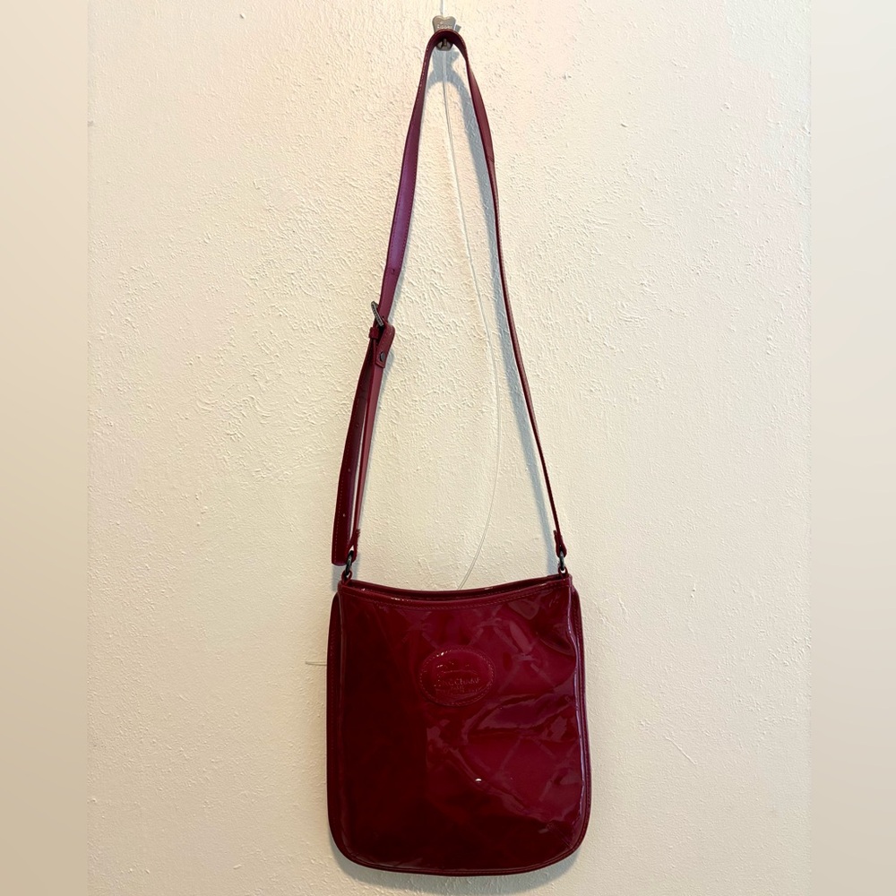 Longchamp Patent leather Red Crossbody Bag - Picture 2 of 5